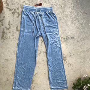Tailor Vintage Mens Washed Lounge Pants Blue Space Dye